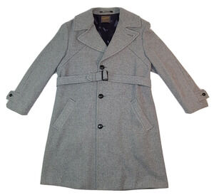 Vintage Pendleton Wool Overcoat Jacket Coat USA Made in PORTLAND OREGON Size L